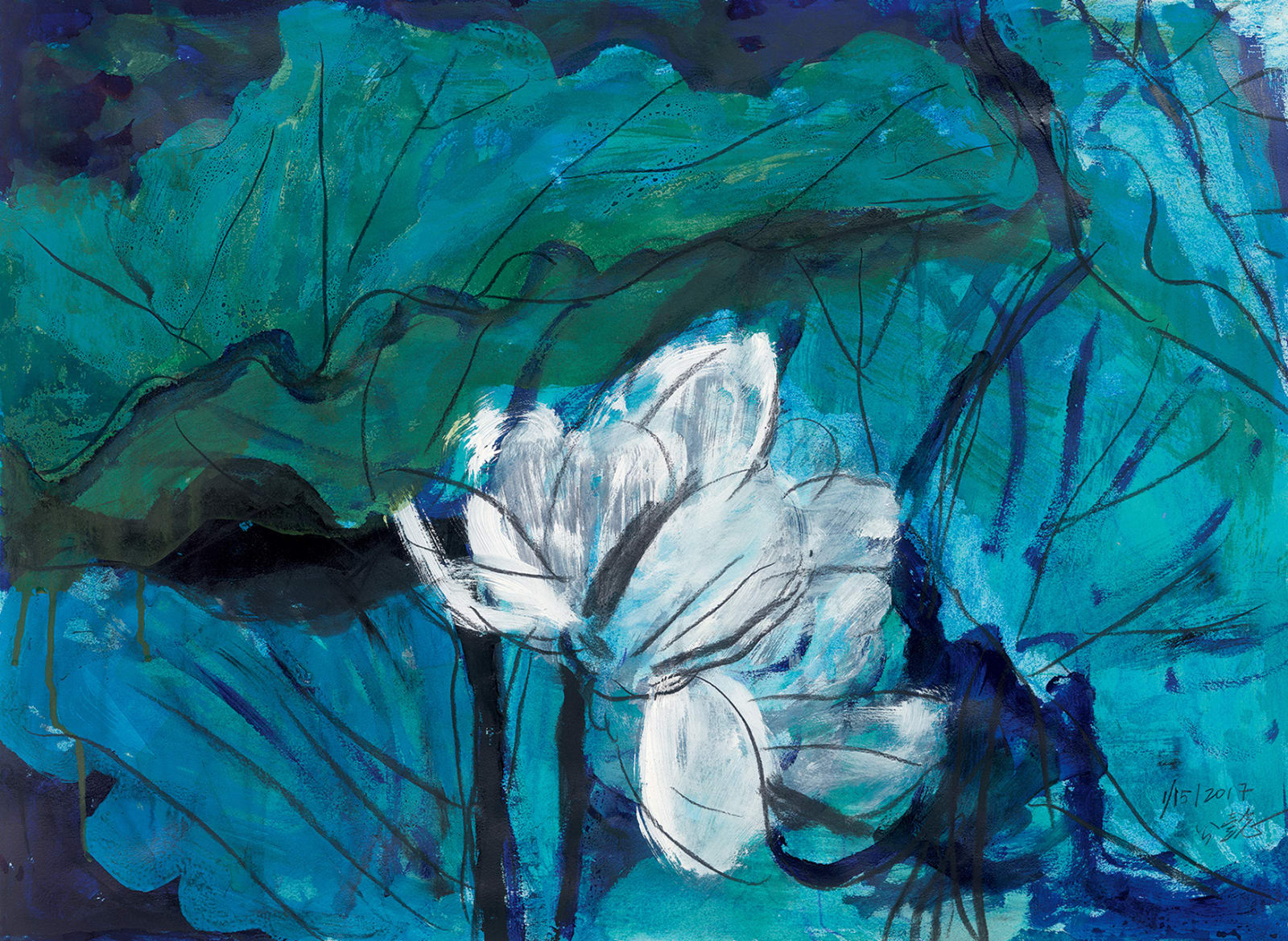 Wang Gongyi 王公懿, Lotus Diary II 荷日記（二）, 2017