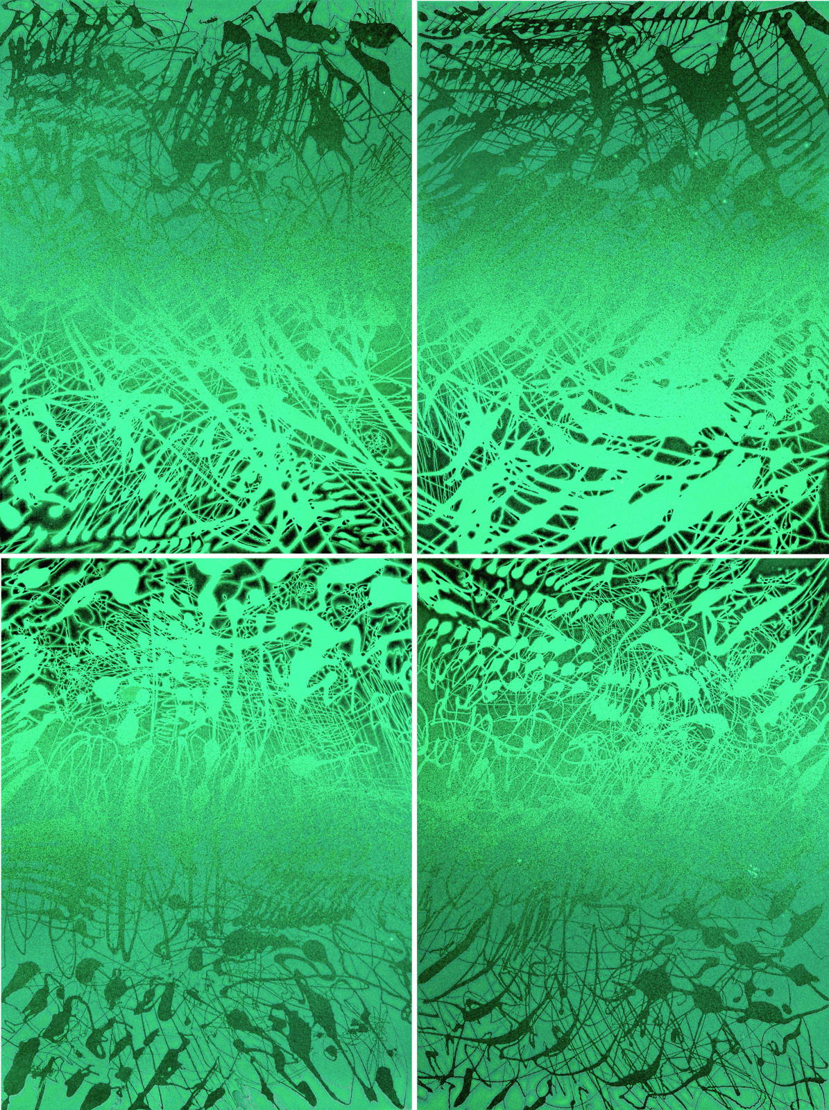 Xiao Bo 蕭搏, Sketches 2017 – Green 8 草圖 2017 – 綠色 8, 2017