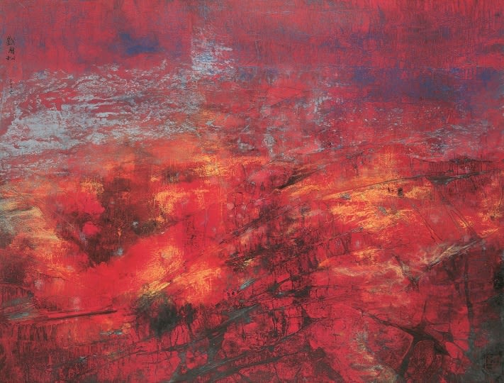Liu Kuo-Sung 劉國松, The Red Land 紅色大地, 2006