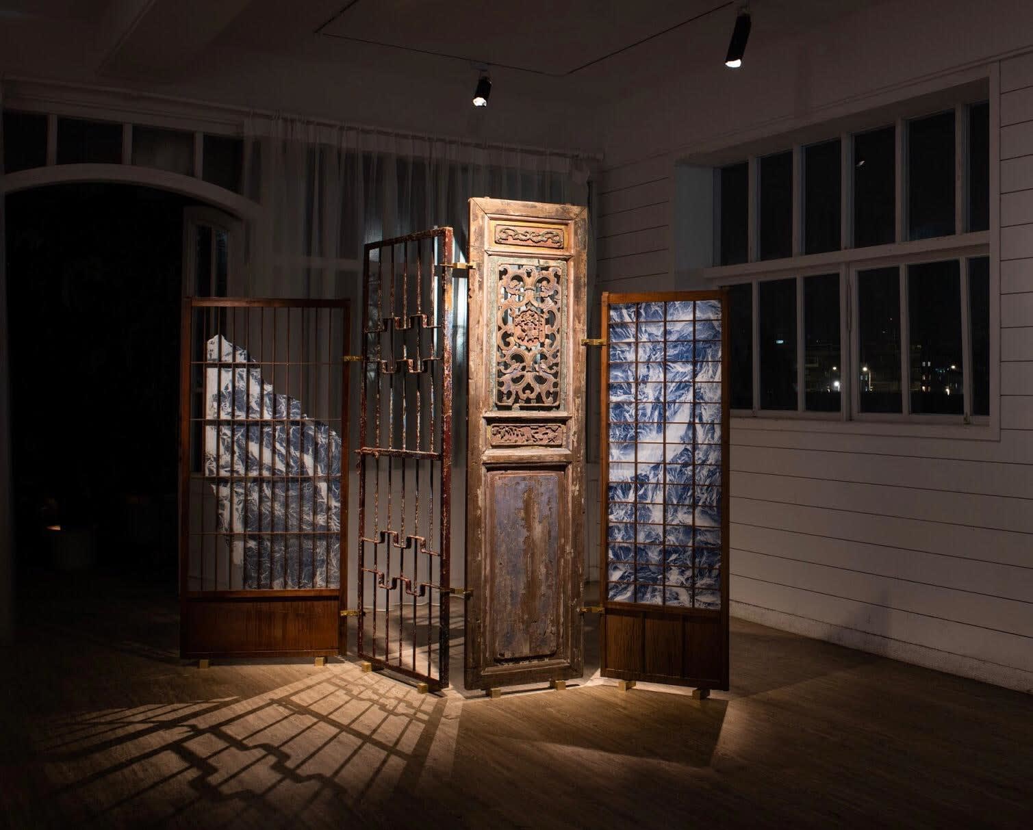 Wu Chi-Tsung 吳季璁, Wrinkled Texture - Folding Screen 001 皴法習作 屏風之一, 2019
