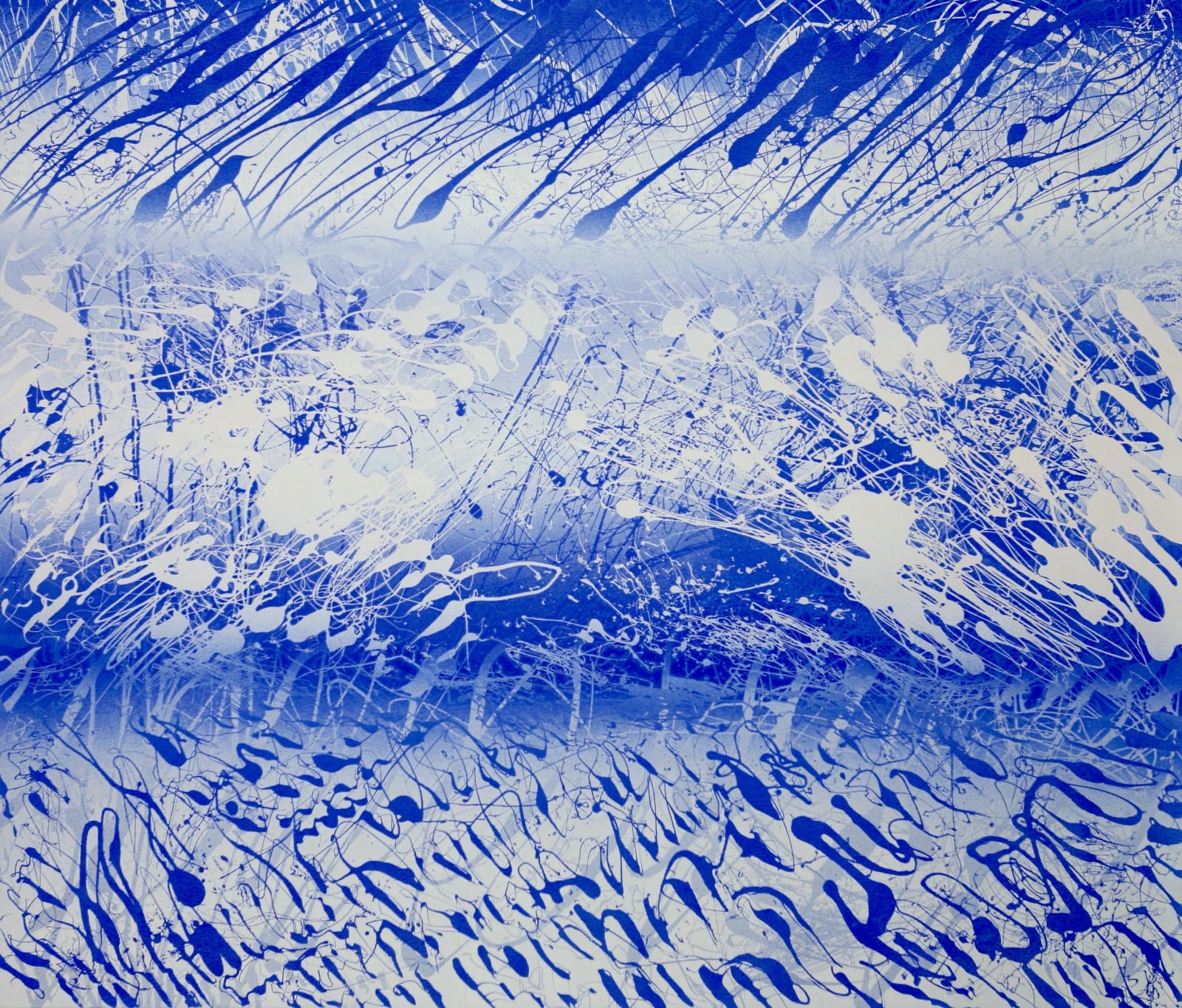 Xiao Bo 蕭搏, Sketches 2017 – Blue 草圖 2017 – 藍色, 2017