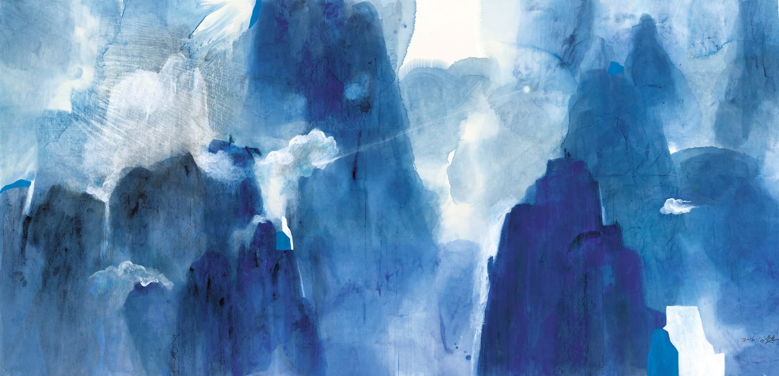 Wang Gongyi 王公懿, Blue Mountains - Immortality 蒼羽, 2016