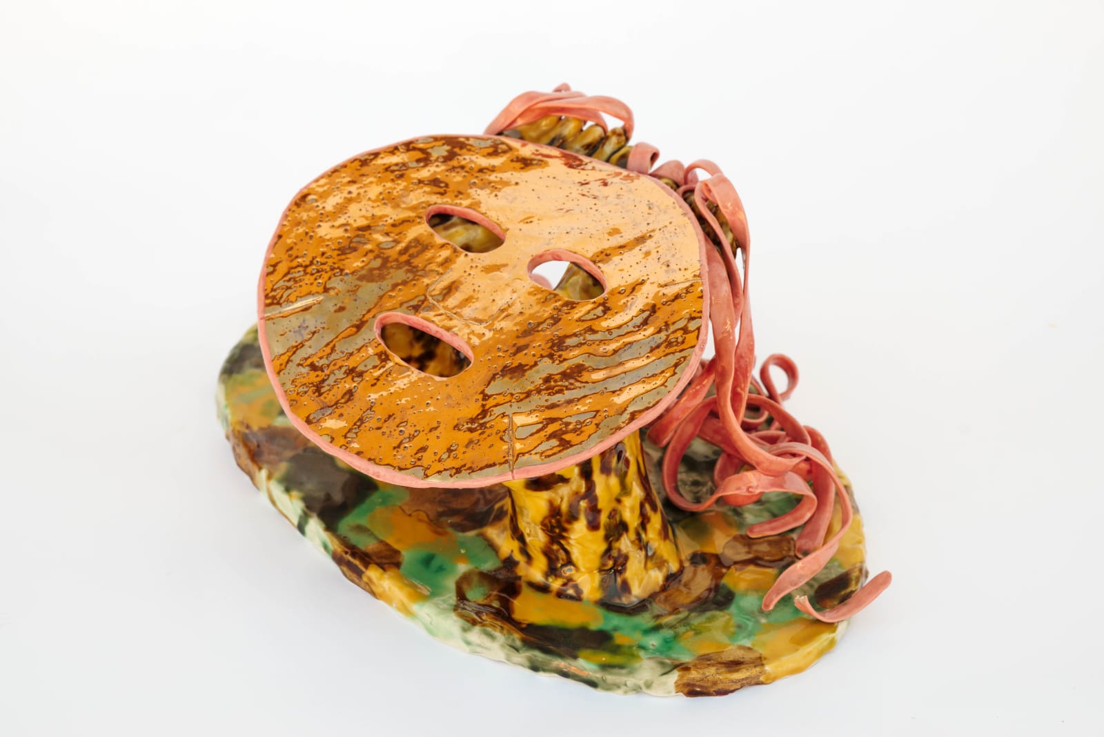 Cathy Lu, American Dream Pillow (Gold Beauty Mask), 2020