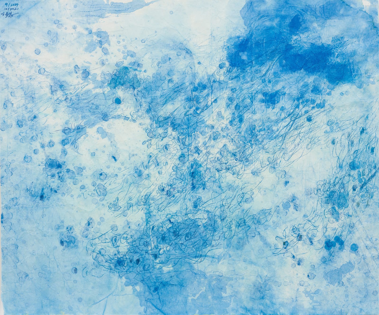 Wang Gongyi 王公懿, Winsor Blue: Flying Apsaras #2 溫莎藍：飛天（二）, 2020-2024