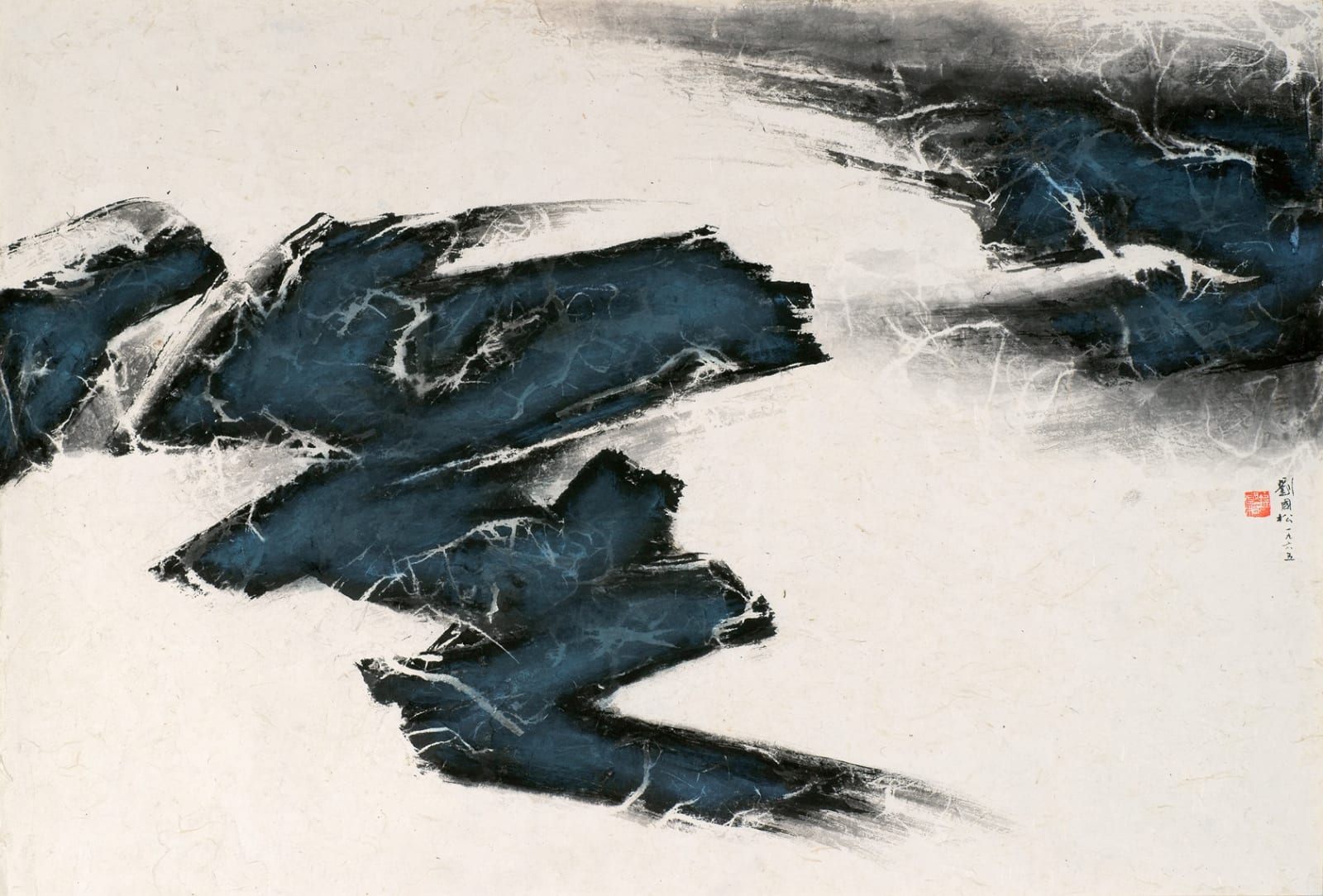 Liu Kuo-Sung 劉國松, Clear Conclusion of Clearness 澄者自澄, 1965