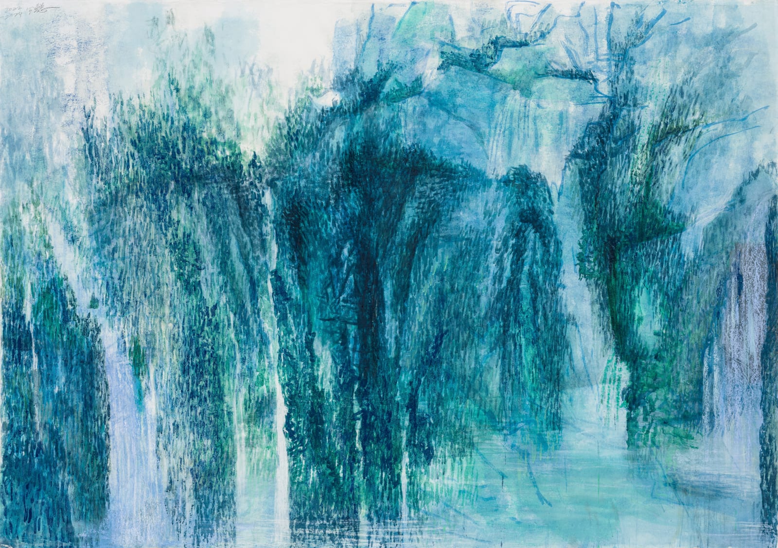 Wang Gongyi 王公懿, Mountains and Rivers Without End 山色有無中, 2022-2024