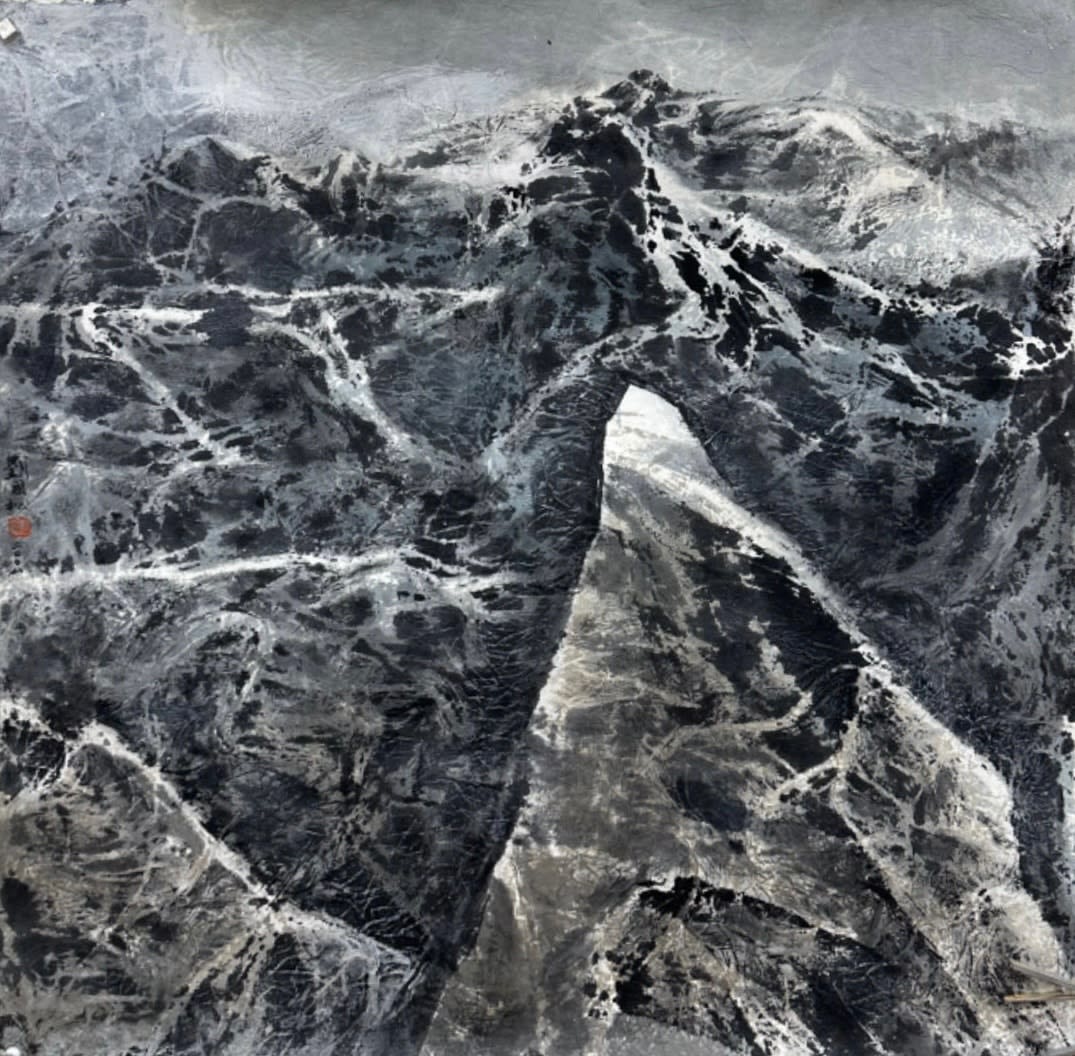 Liu Kuo-Sung 劉國松, In One Glance All Other Mountains Dwindle 一覽眾山小, 2008