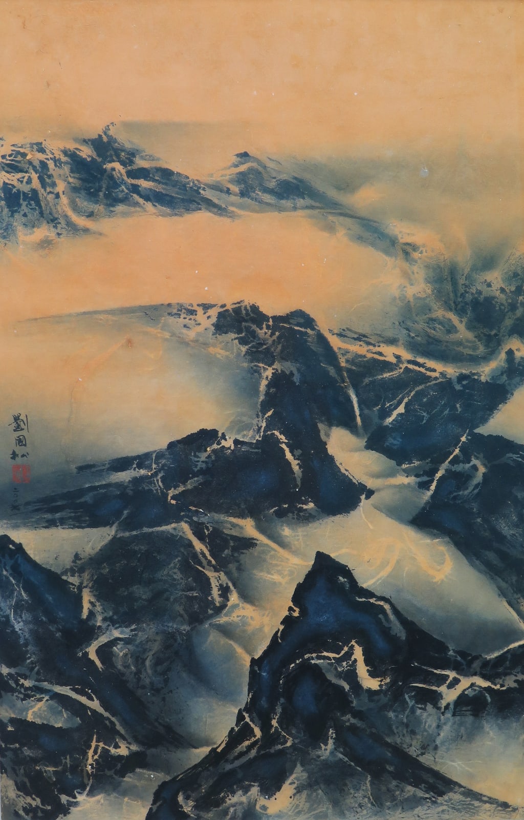Liu Kuo-Sung 劉國松, Dawn 拂曉, 2007