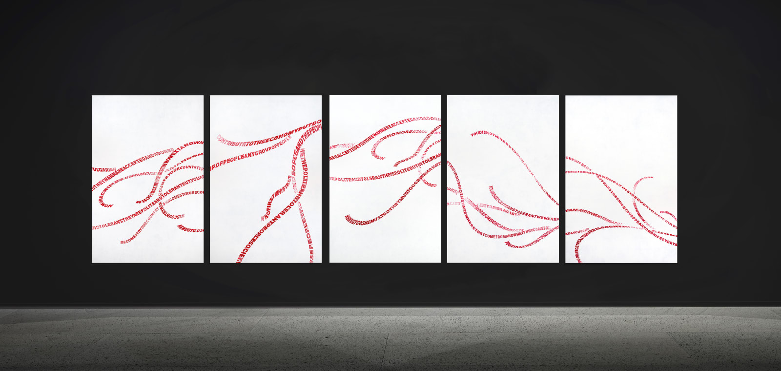 Tsang Kin-Wah 曾建華, Either / Or No. 1 - 5 , 2017