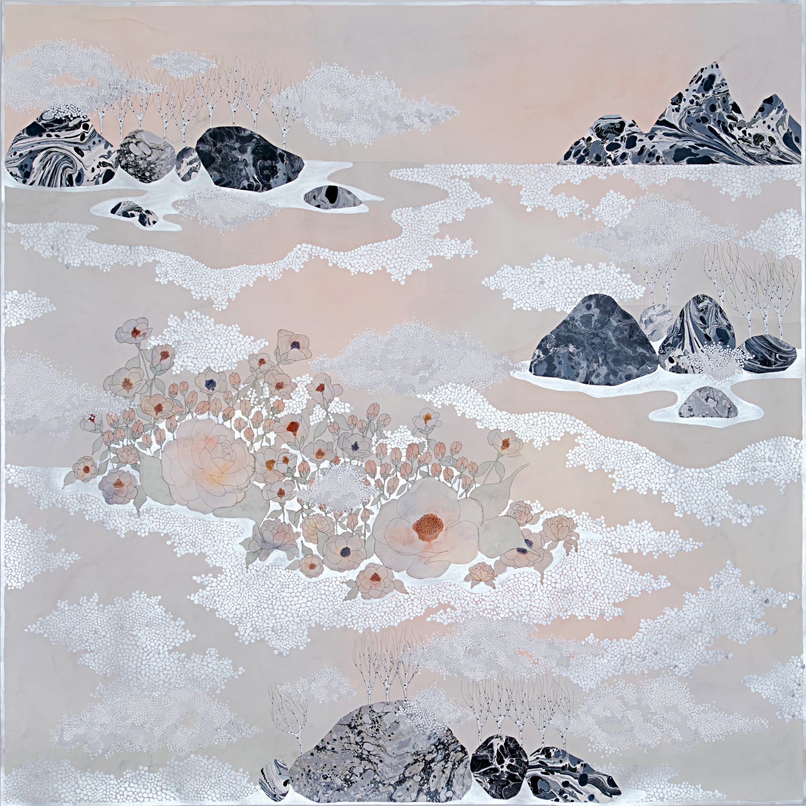 Crystal Liu, the fog, "huddling together", 2019