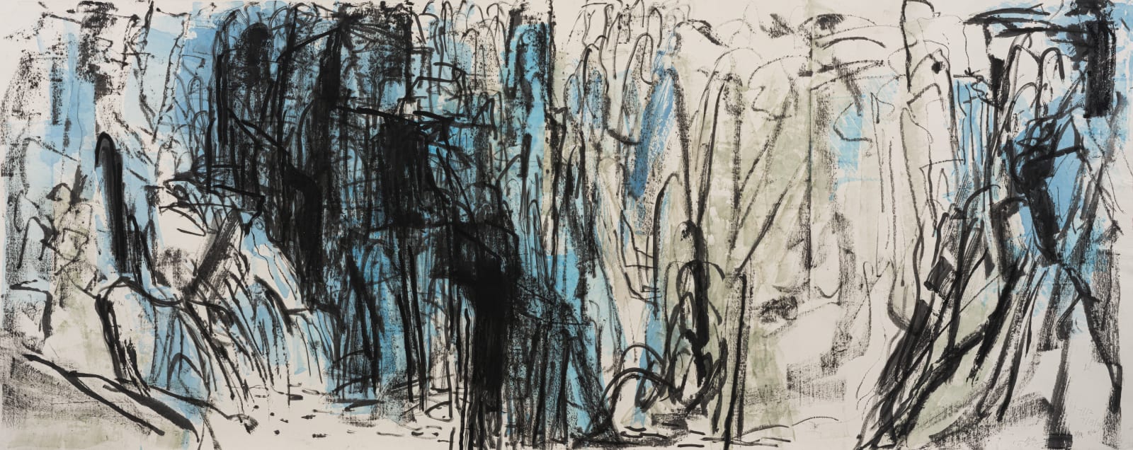 Wang Gongyi 王公懿, Landscape in Wild Cursive #1 狂草山水（一）, 2024