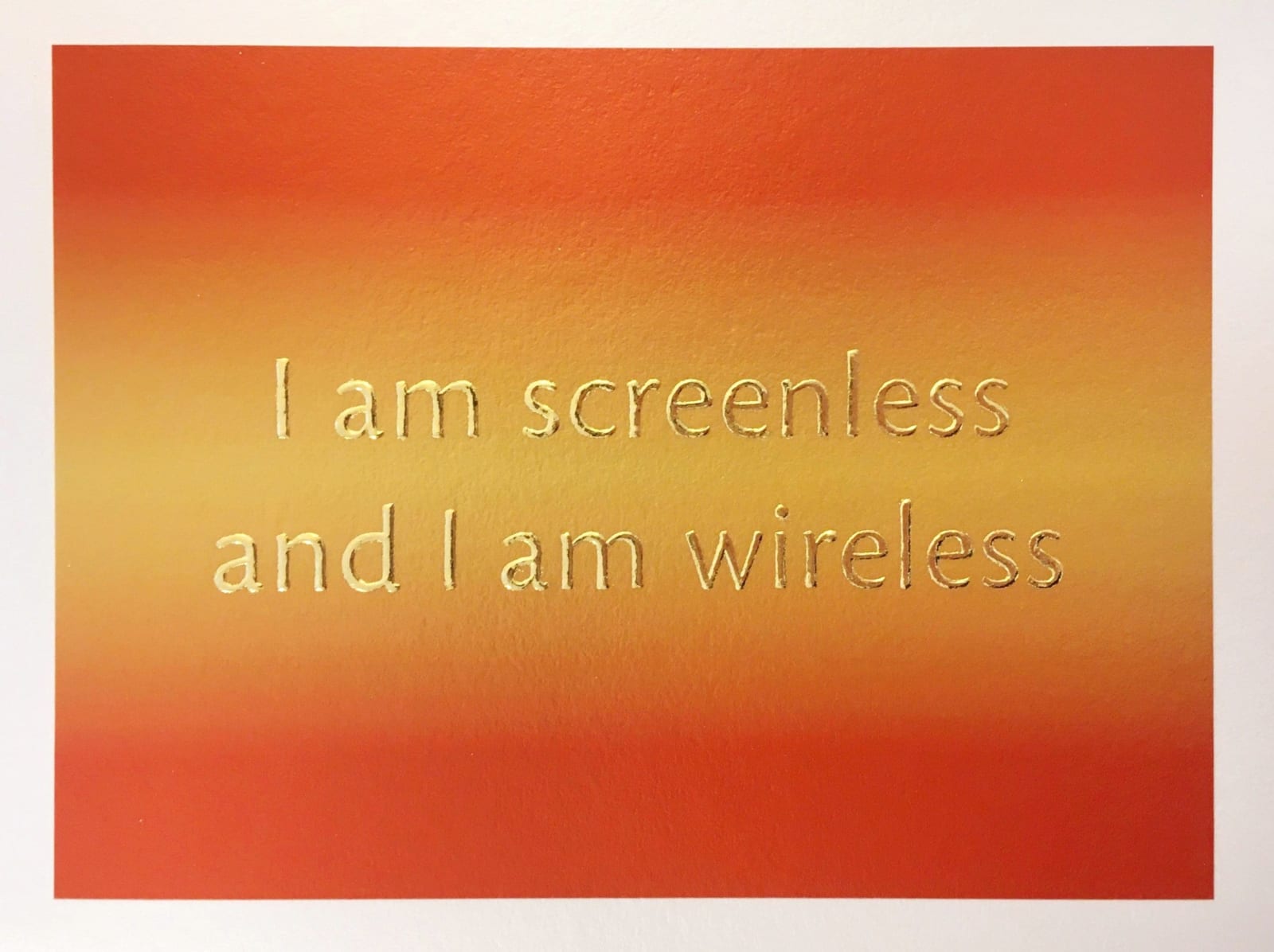 Alison Nguyen, I am screenless and I am wireless., 2022