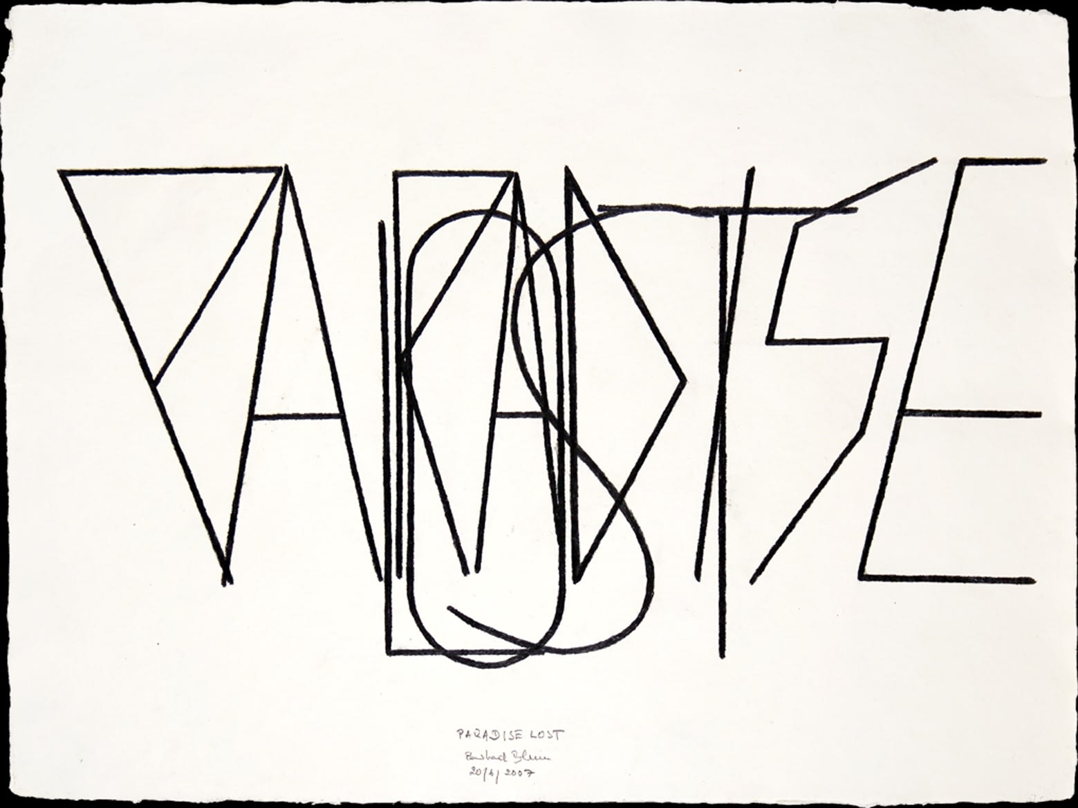 EBERHARD BLUM, Paradise Lost, 20.06.07, 2007