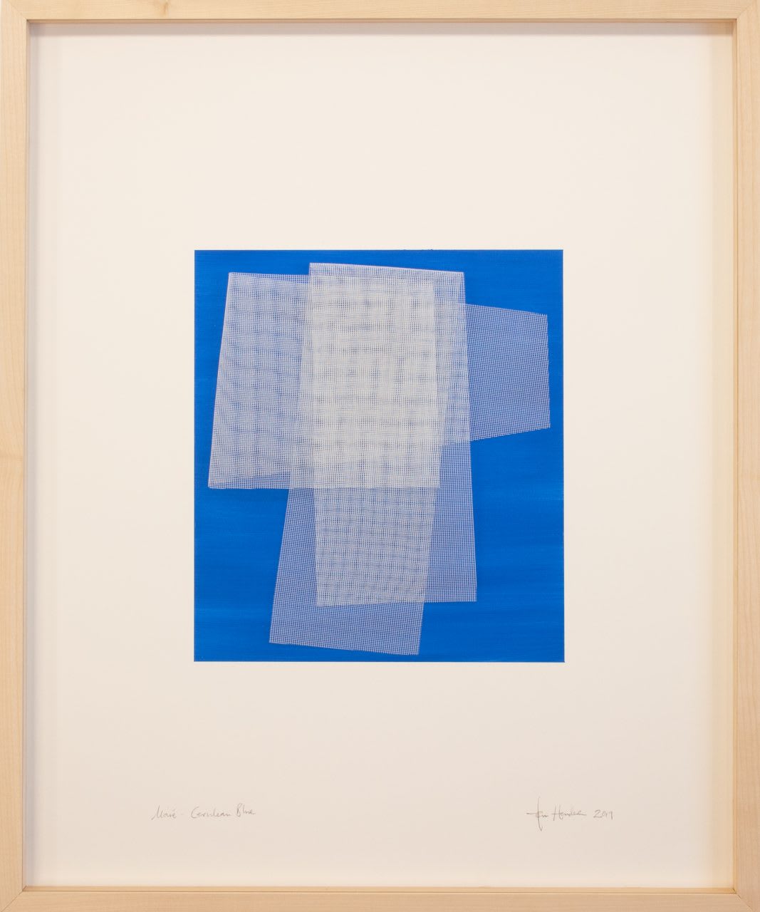 TOM HENDERSON, Moiré - Cerulean Blue, 2019