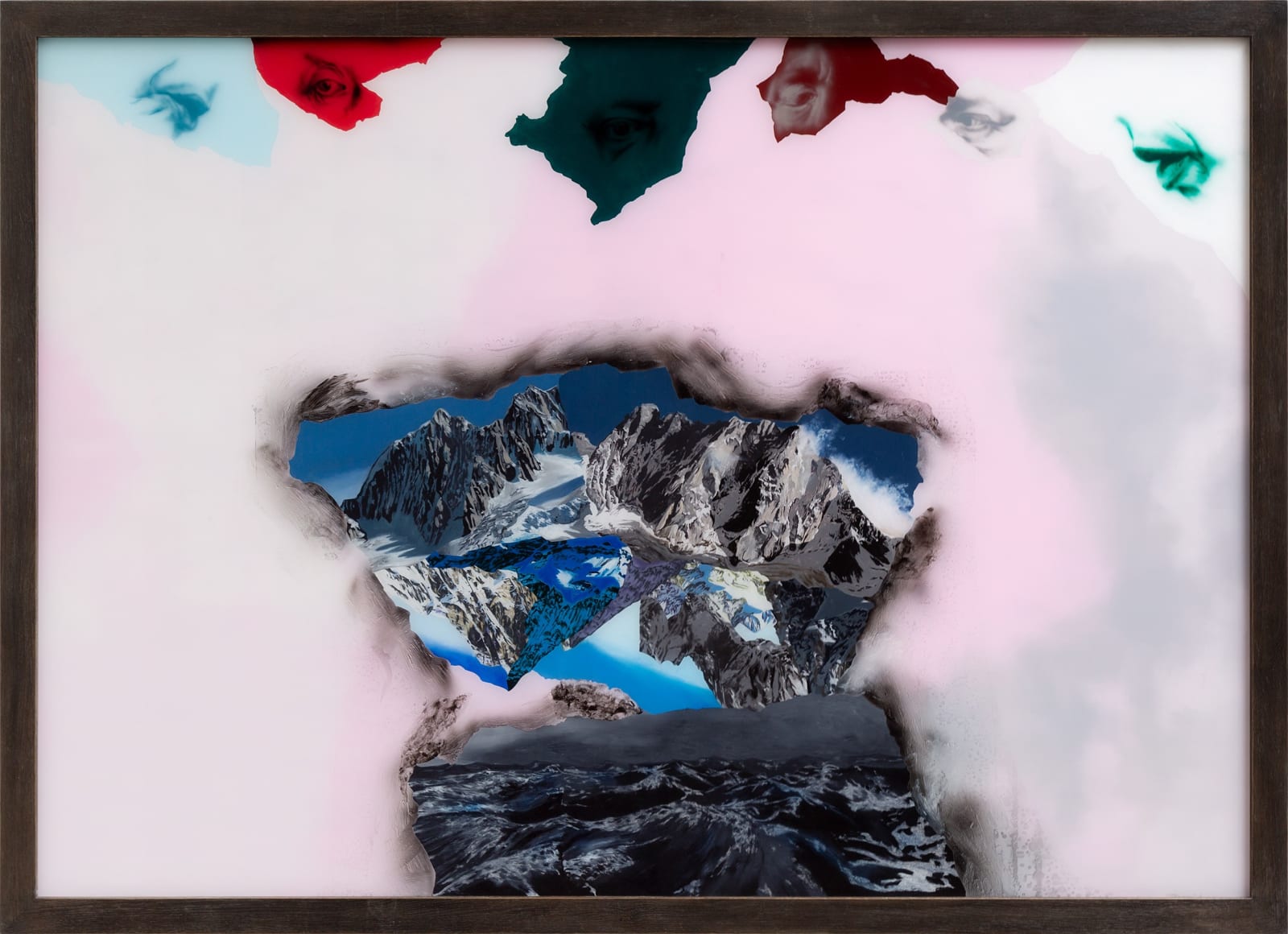 Daniel SCHLIER, Hiver rose (Tribute to Philip Guston), 2023