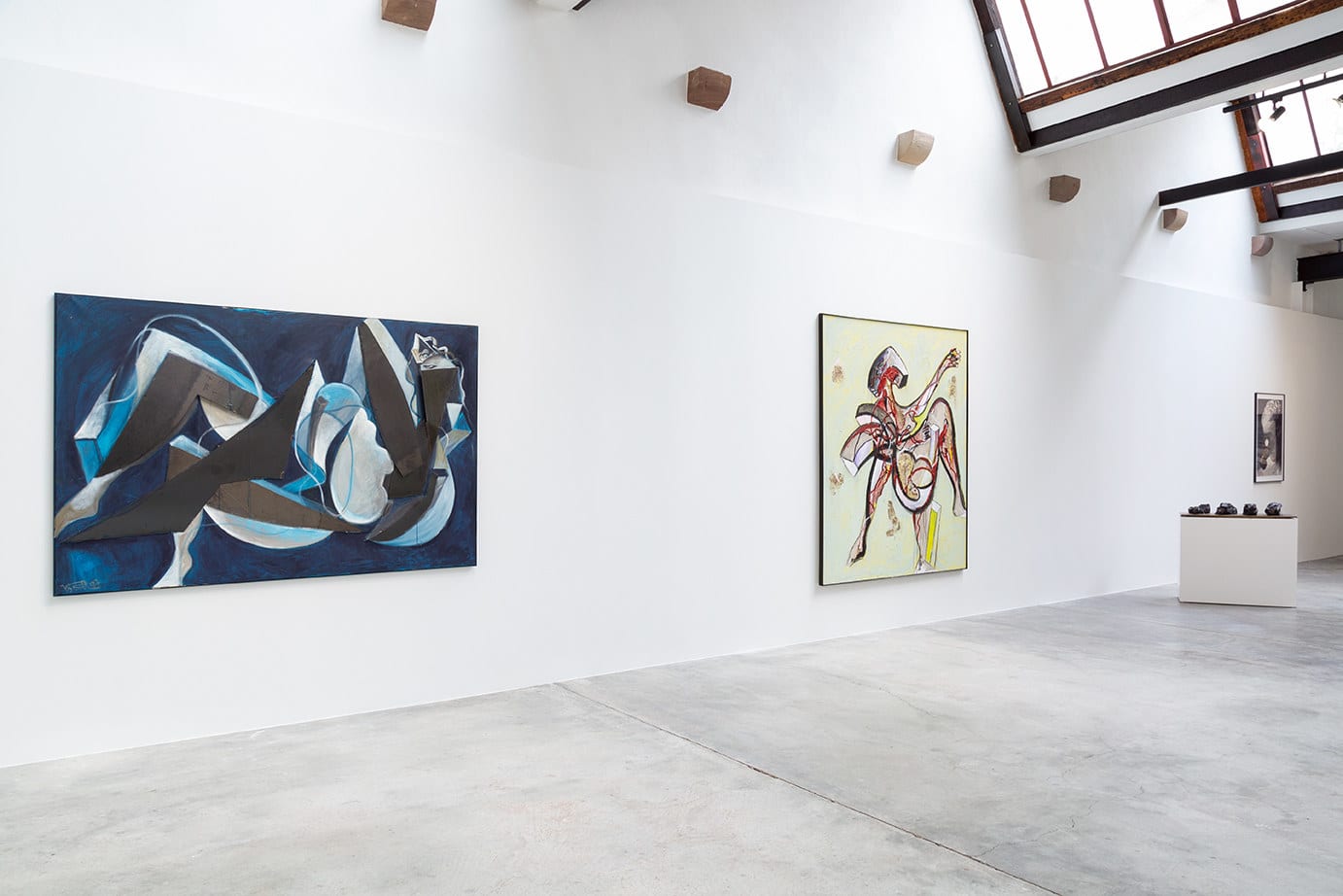 Wolf Vostell, Liegende in der nacht (Blue Maja) , 1997