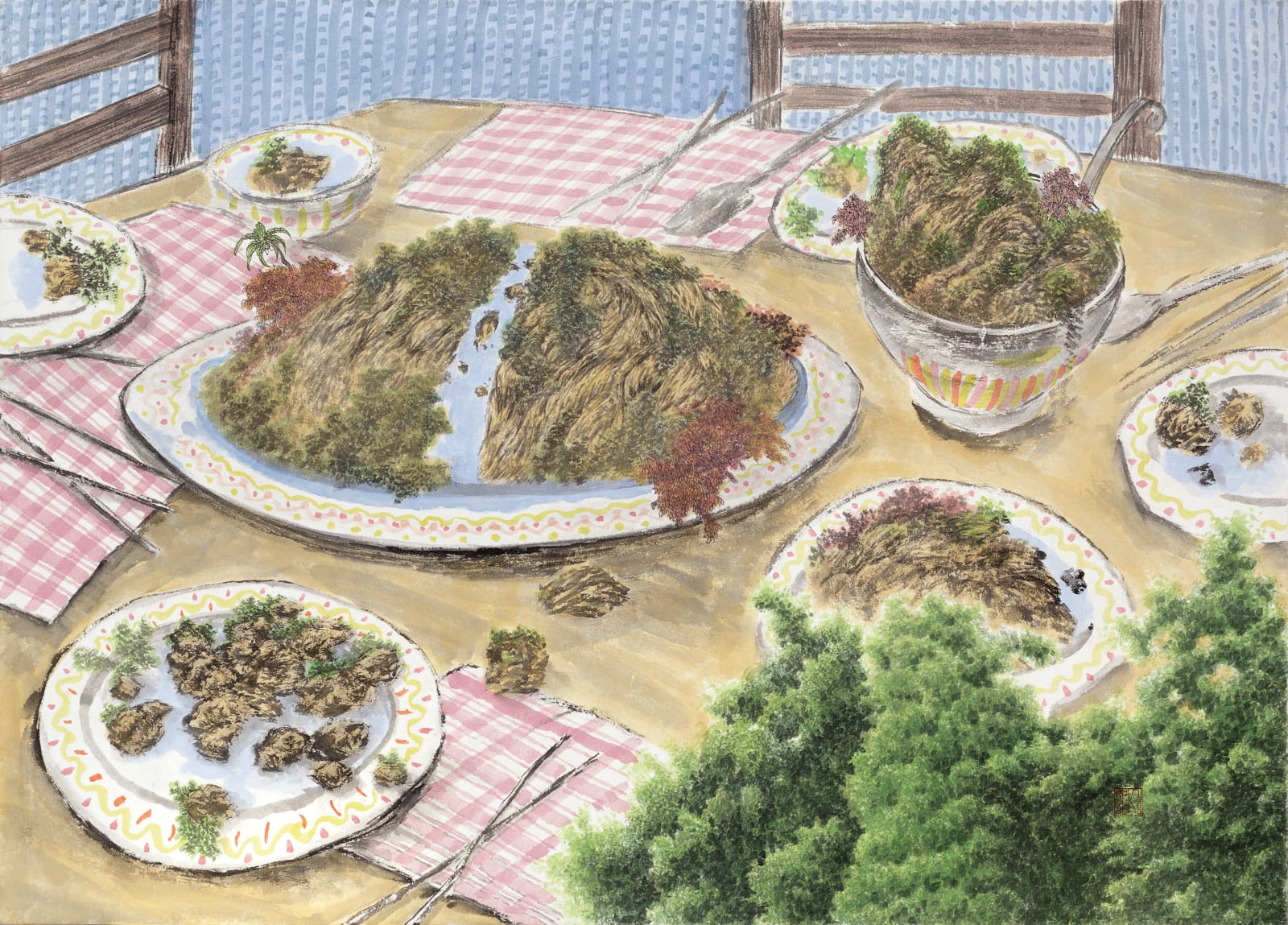 Haru K, Delicious scape ( pizza), 2012