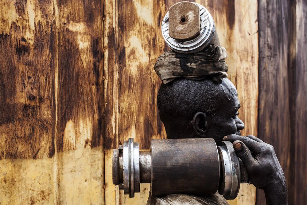 Nyaba Leon OUEDRAOGO, Garder l'espoir / city mine Accra Ghana, 2015