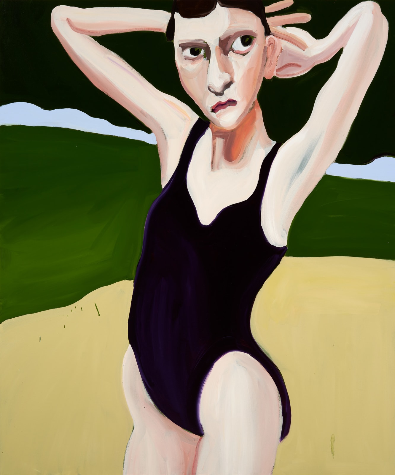 Jenni Hiltunen, Swimmer with Hands Up, 2021