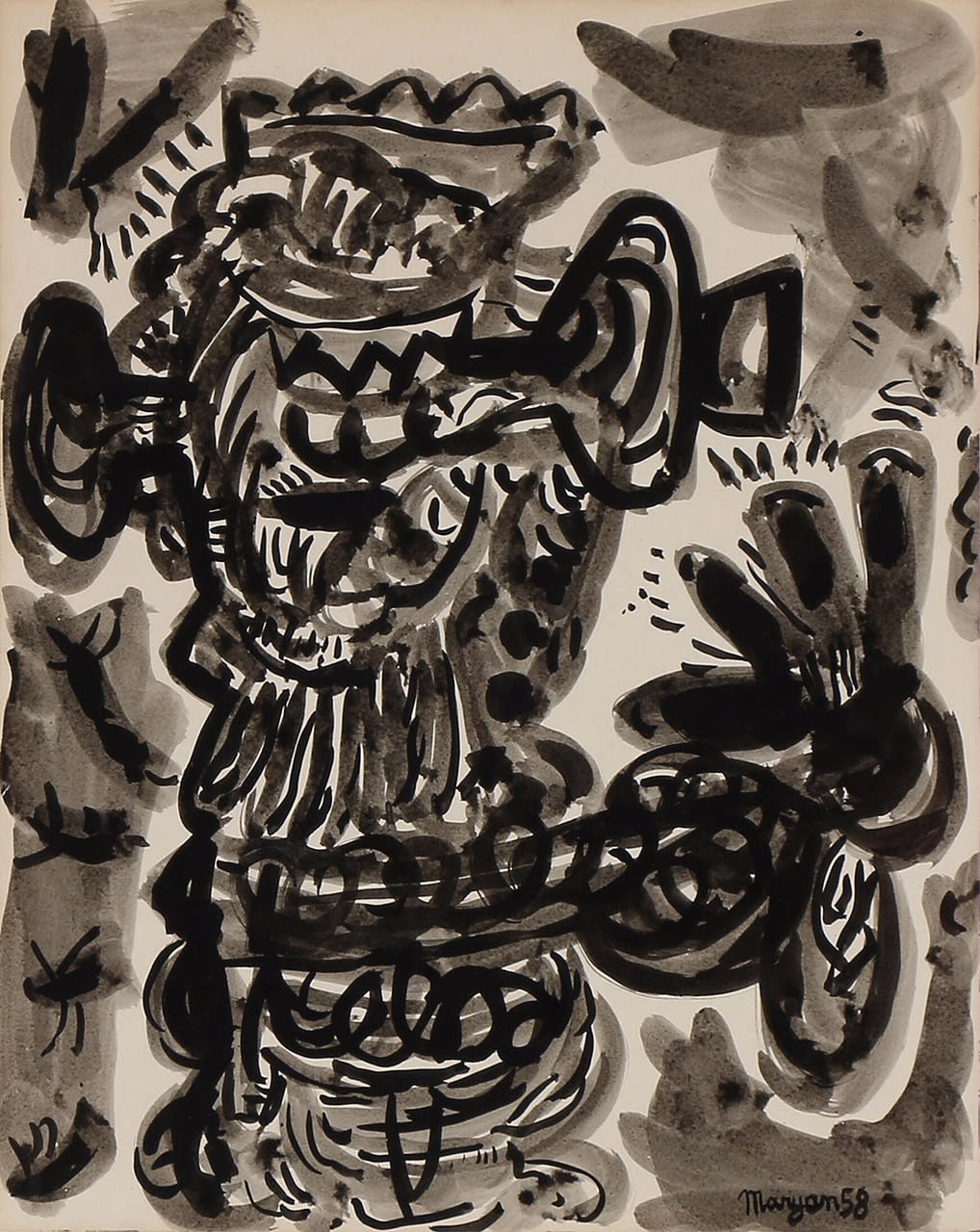 Maryan, Sans titre, 1958