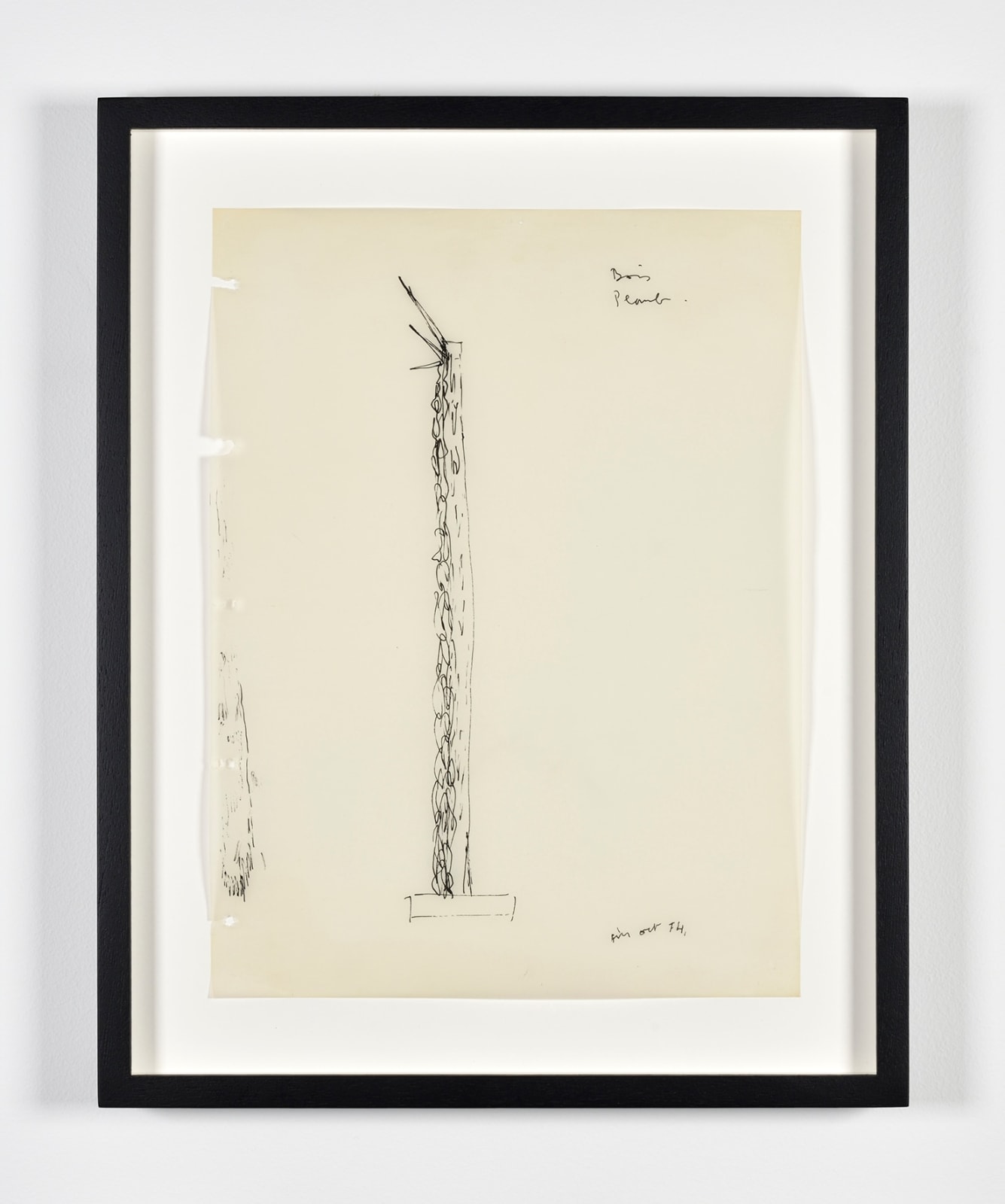 Daniel Pommereulle, Dessin préparatoire, 1974