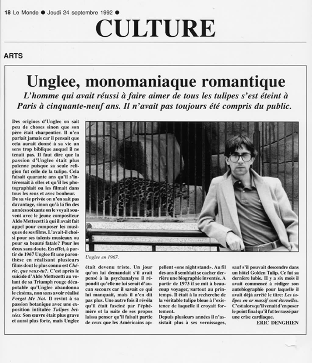 Unglee, Unglee, monomaniaque romantique, 1993-1995