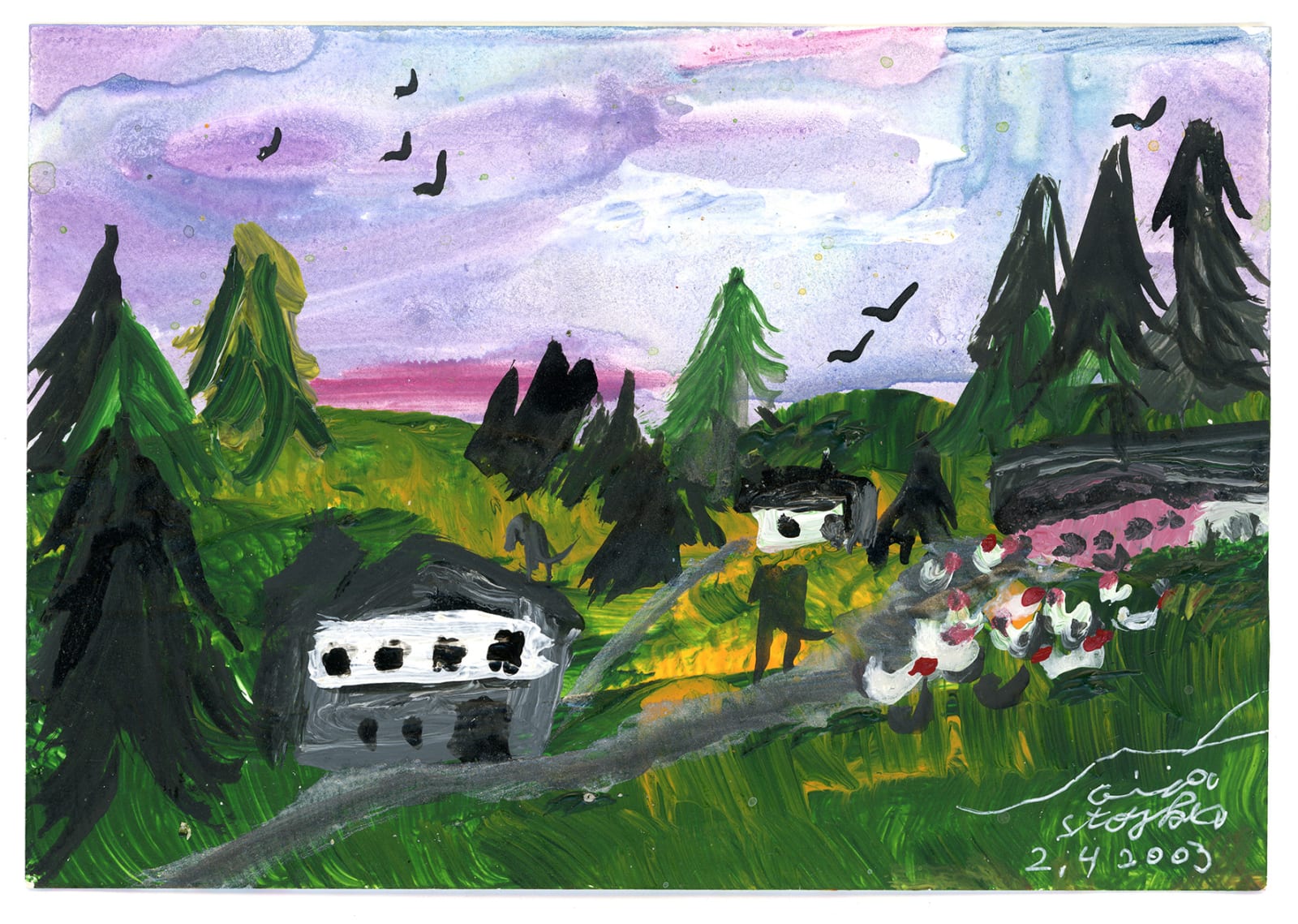 Ceija Stojka, Untitled, 2 avril 2003