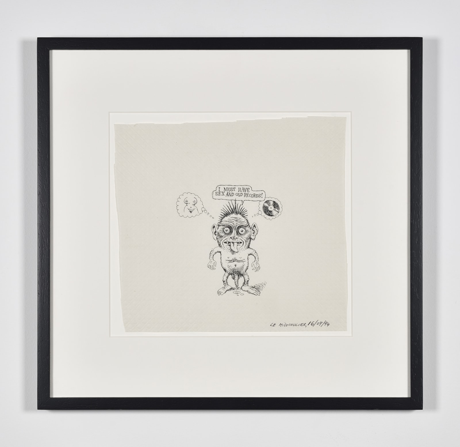 Robert Crumb, "I must have sex and old records", 1994