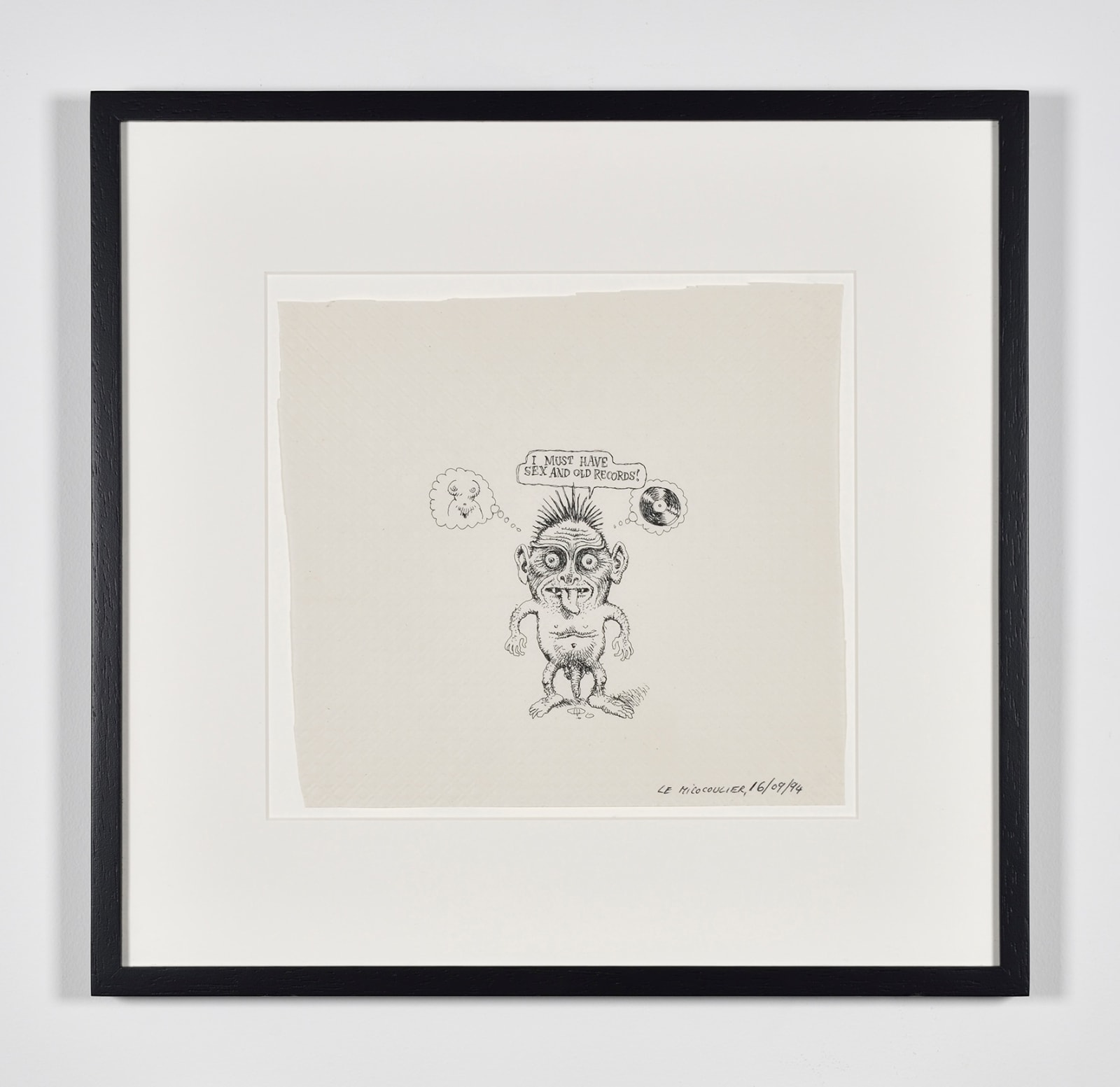 Robert Crumb, "I must have sex and old records", 1994