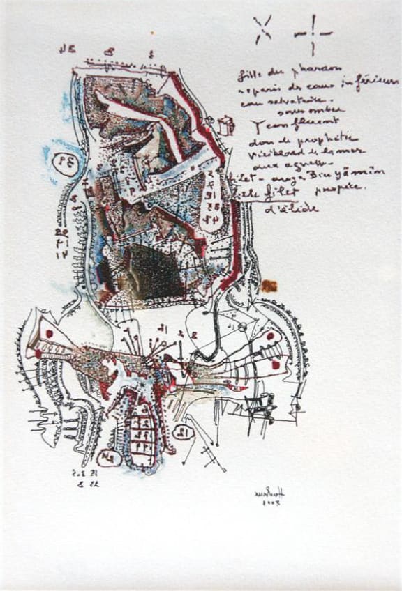 Jean-Olivier Hucleux, Dessin de déprogrammation 2002 N°806B, 2002