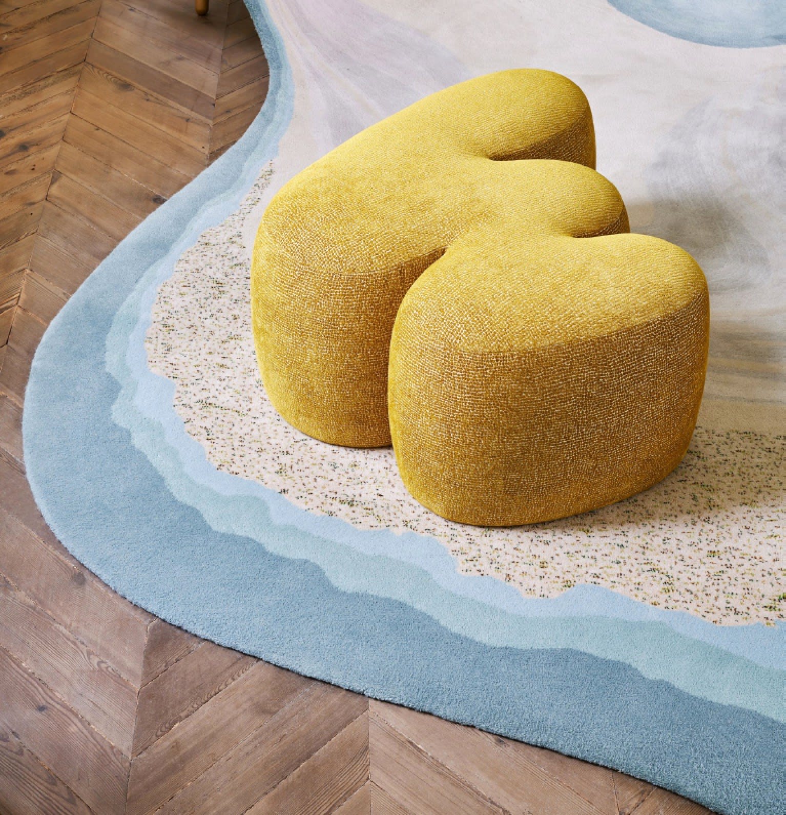Bina BAITEL, Pouf ZIGZAG, 2023