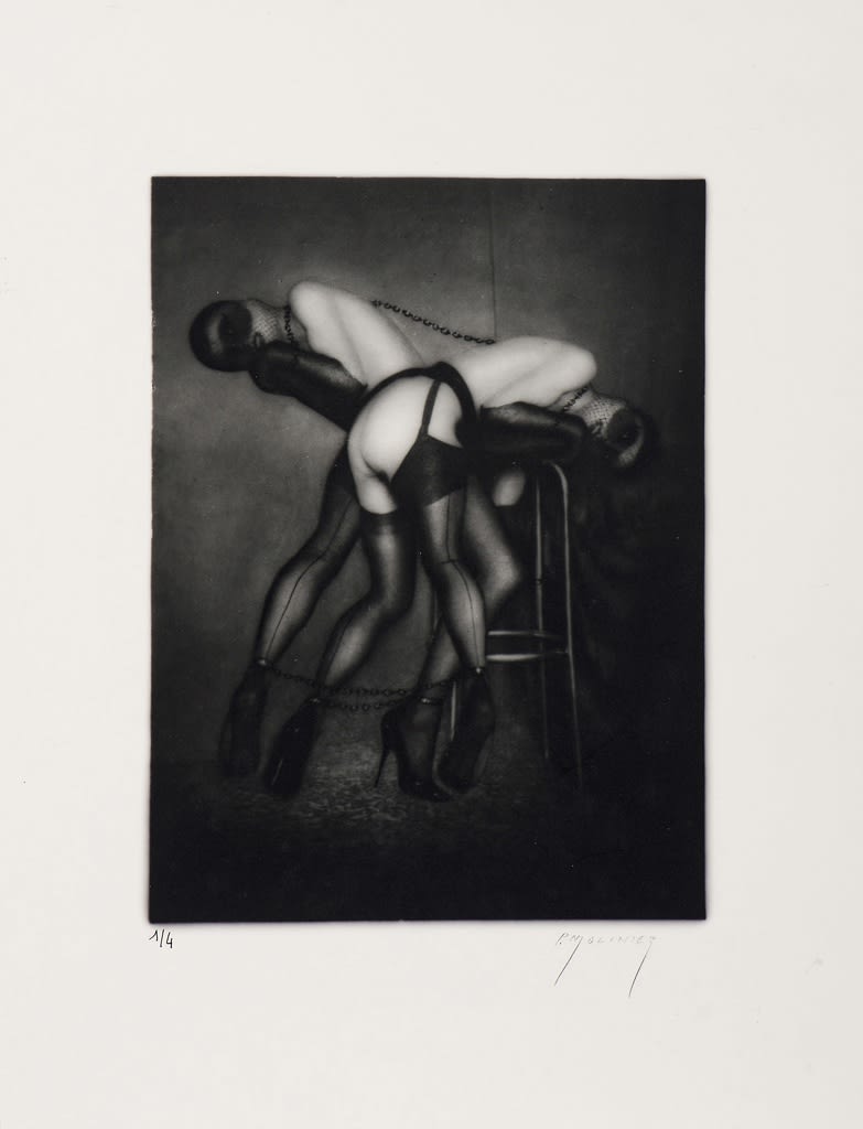Pierre Molinier, La Pantomime céleste - photomontage, 1967