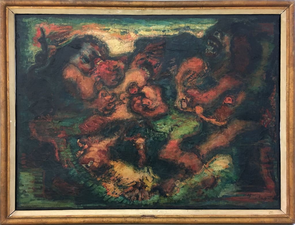 Pierre Molinier, Le combat des cromagnons, 1947