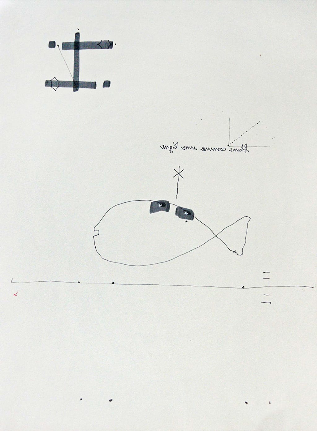 Jean-Olivier Hucleux, Dessin de déprogrammation N°23 de 1995, 1995