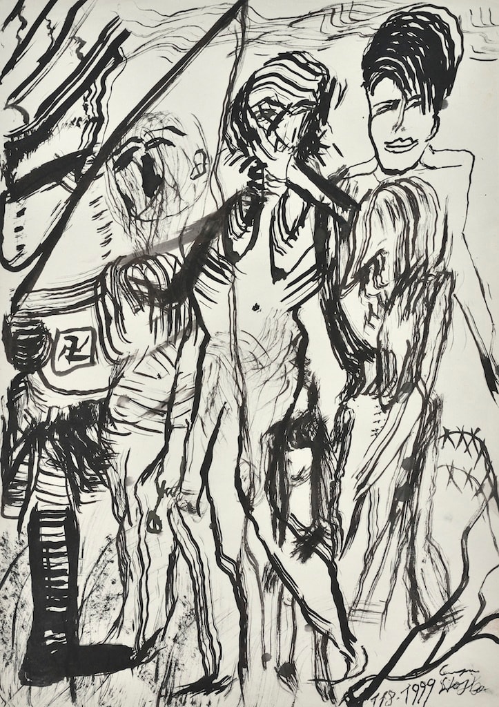 Ceija Stojka, Untitled (Auschwitz, ref 969), 11/08/1999
