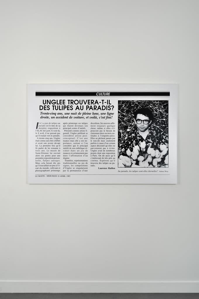 Unglee, Unglee trouvera-t-il des tulipes au paradis ? Paris 1993, 1995