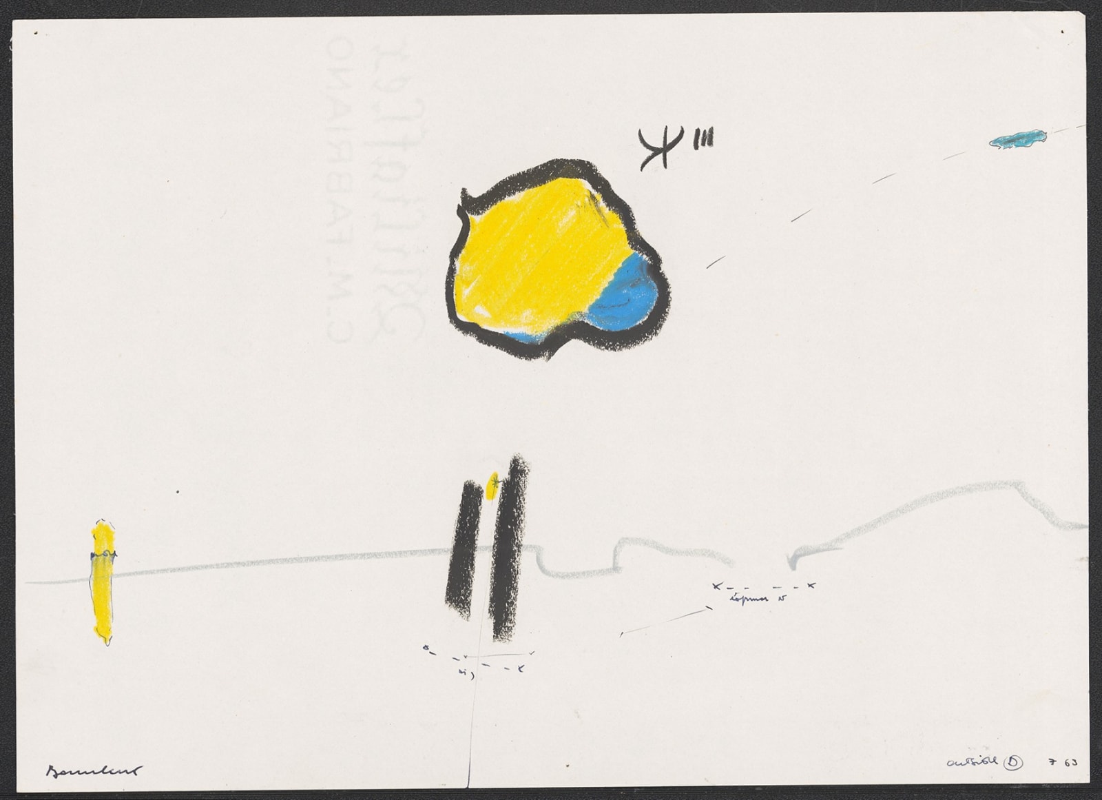 Gianfranco Baruchello, Outside (D), 1963