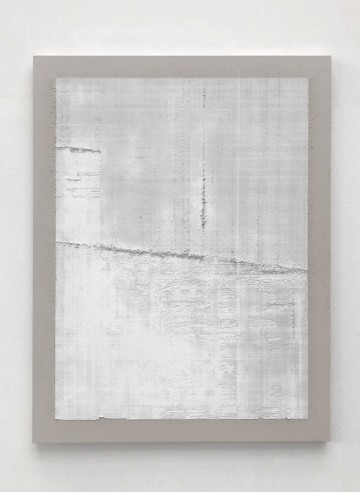 Éric Baudart, Papier millimétré extra blanc, 2019