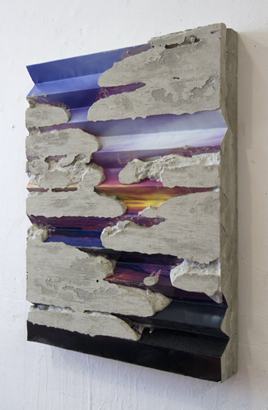 Letha Wilson, Headlands Beach Concrete Fold (Dark), 2014