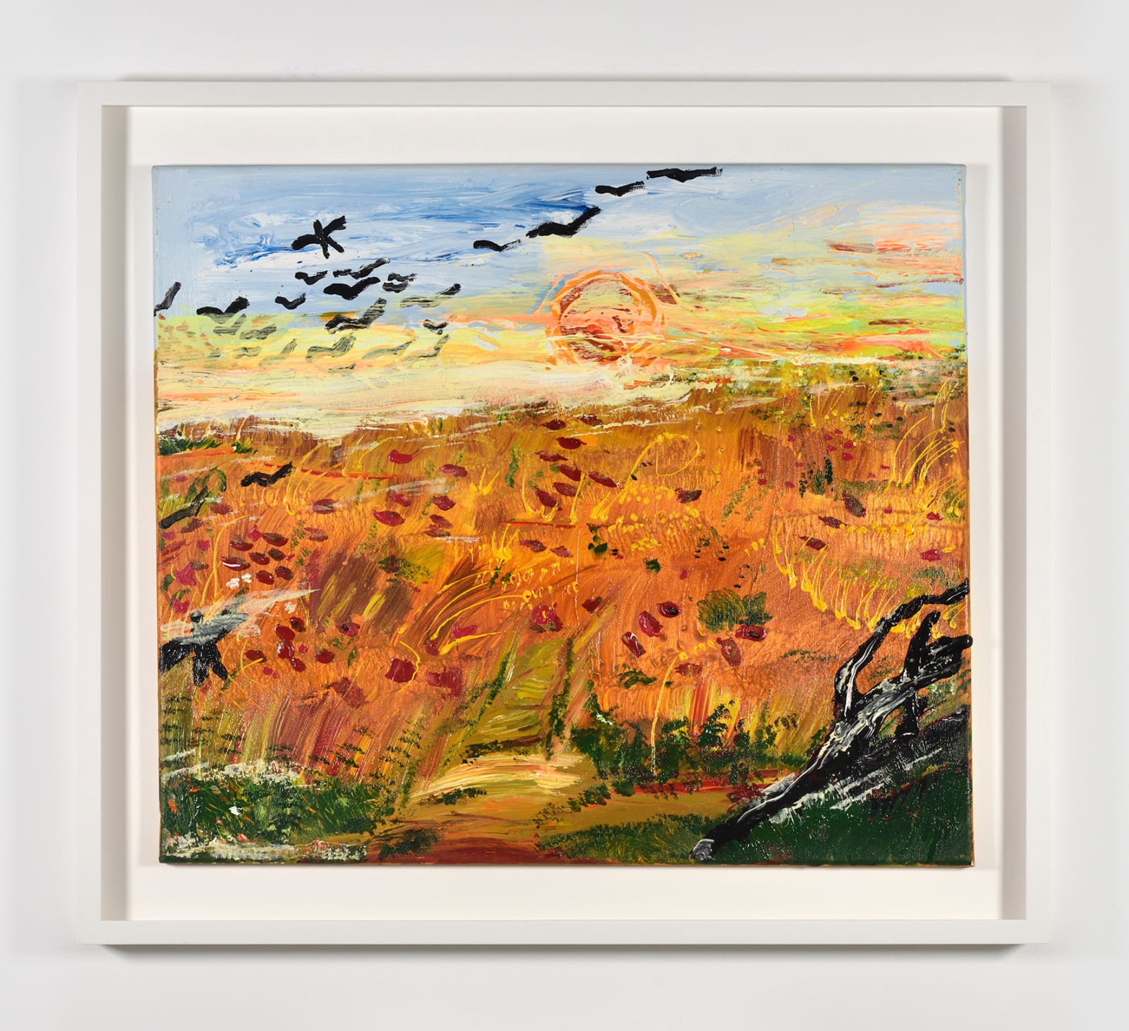 Ceija Stojka, Champs de blé avec coquelicots, n.d.