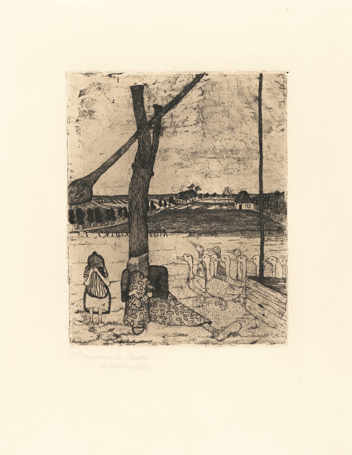 Paula Modersohn-Becker, Die Gänsemagd, 1900/1902