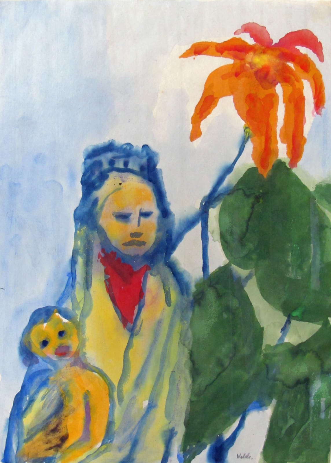Emil Nolde, Madonna mit Weihnachtsstern, nach 1945