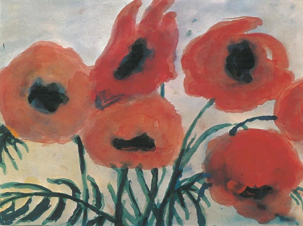 Emil Nolde, Klatschmohn, 1954