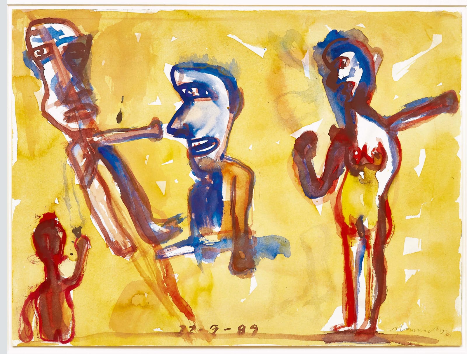 Dieter Glasmacher, Blauköpfe, 1989