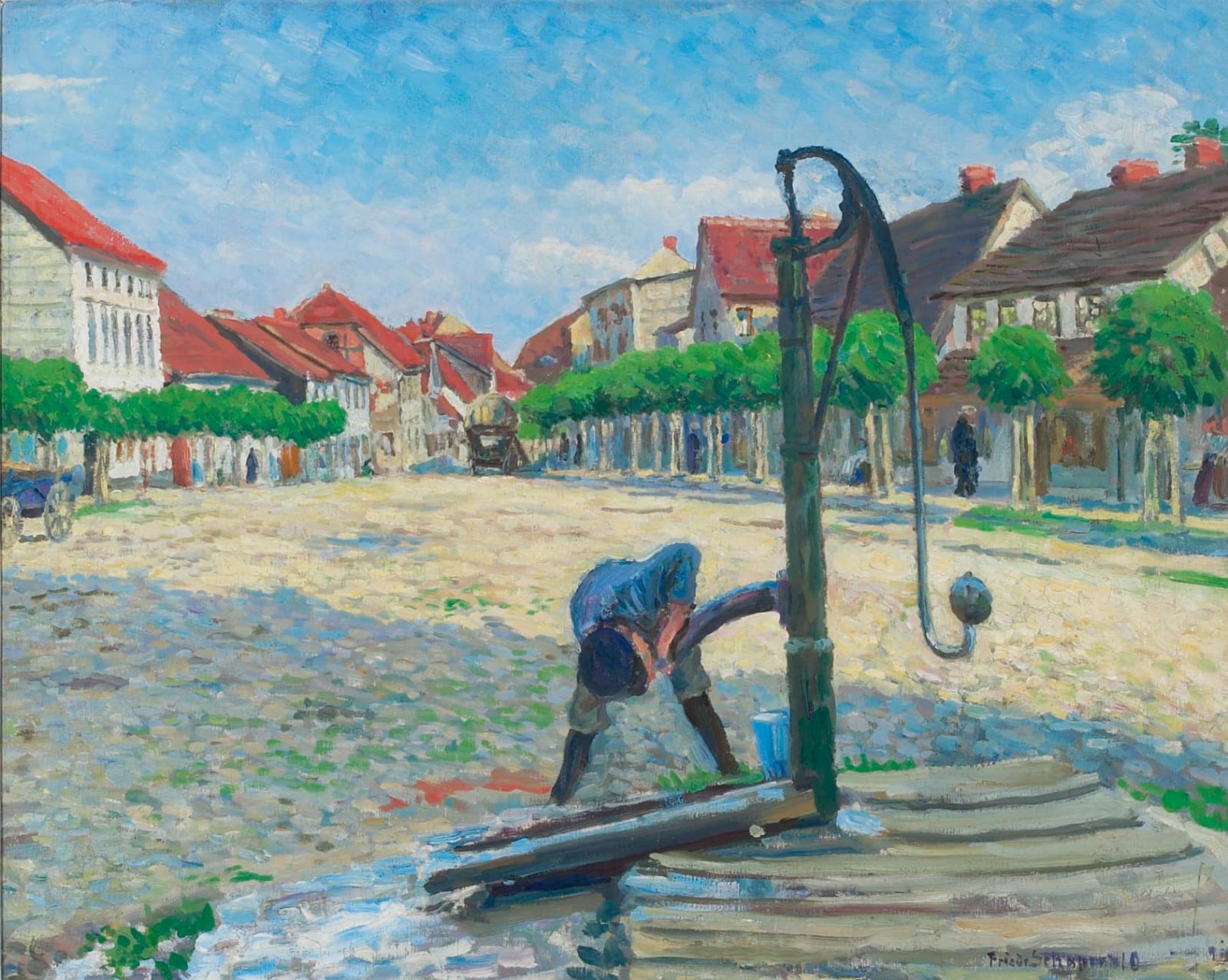 Friedrich Schaper, Dorfstrasse, um 1900