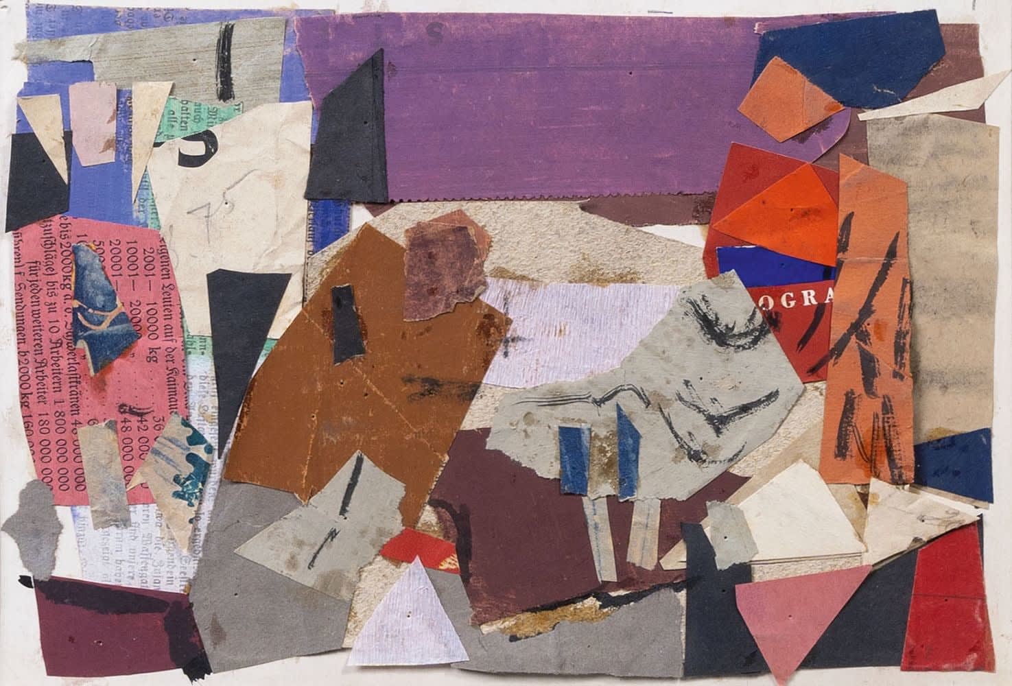Erich Hartmann, Abstrakte Collage, 1950er
