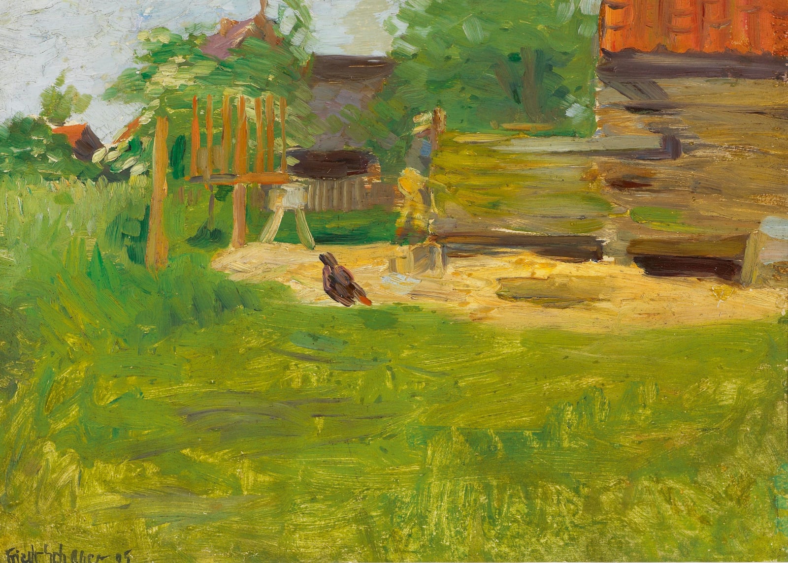 Friedrich Schaper, Auf dem Bauernhof, 1895