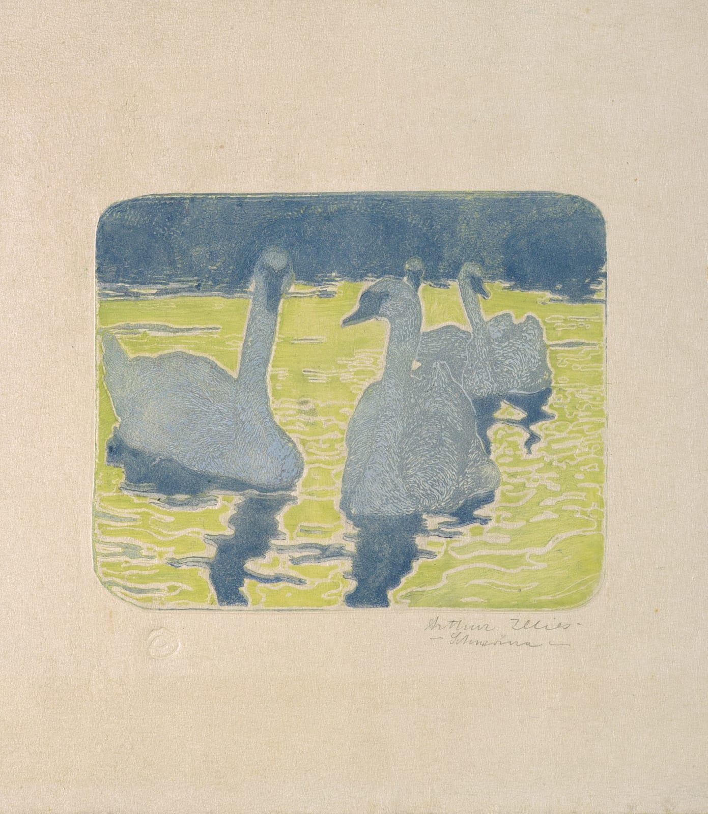 Arthur Illies, Schwäne, um 1900