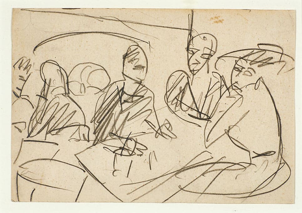 Ernst Ludwig Kirchner, Im Cafe, um 1910