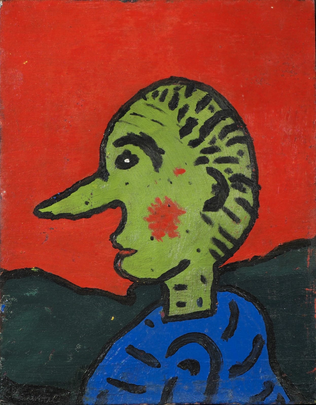 Gaston Chaissac, Self Portrait, 1938